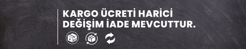 KARGO ÜCRETİ HARİCİ DEĞİŞİM İADE MEVCUTTUR. (1)